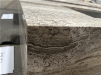 Persian Silver Travertine Polished Vanity Tops