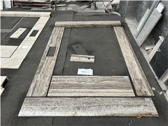 Persian Silver Travertine Polished Vanity Tops