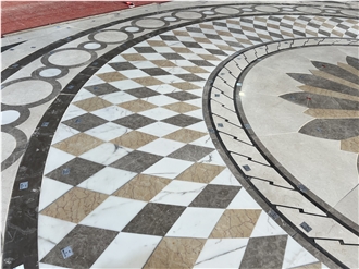 Round Waterjet Medallion For Floor