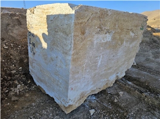 Light Beige Atashkooh Travertine Rough Block