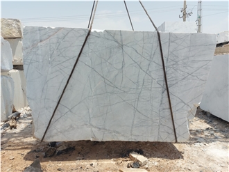 Neyriz Spider Ice White Marble Blocks