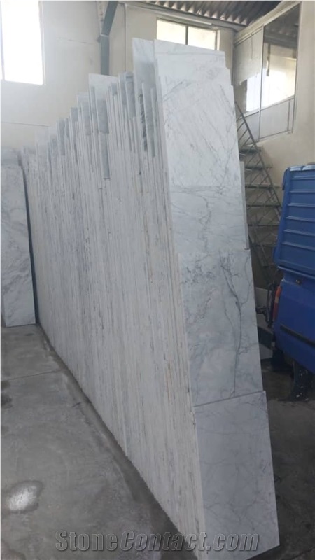 Persian Scato White Marble Slabs, Tiles