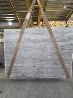 Persian Travertine Light Silver Takab  Rough Block Blocks