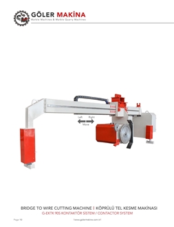 Bridge Wire Saw Quarry Cutting Machine