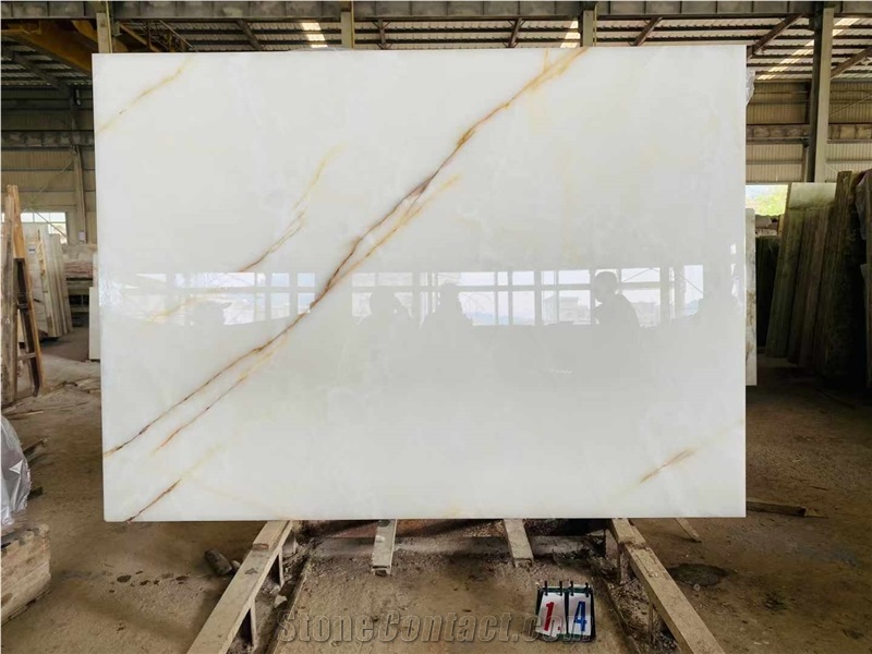 White Onyx Slabs Snow White Onyx Tile