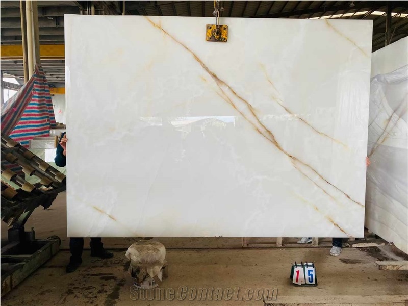 White Onyx Slabs Snow White Onyx Tile