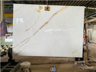White Onyx Slabs Snow White Onyx Tile