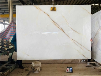 White Onyx Slabs Snow White Onyx Tile