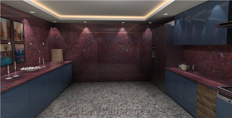 Khalda Red Granite Slab Slabs