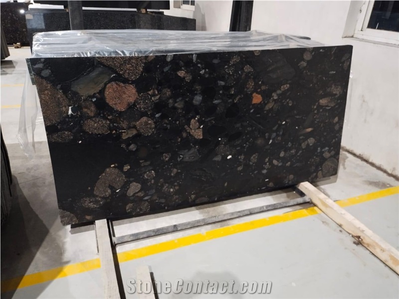 Pebble Black Granite  Slabs