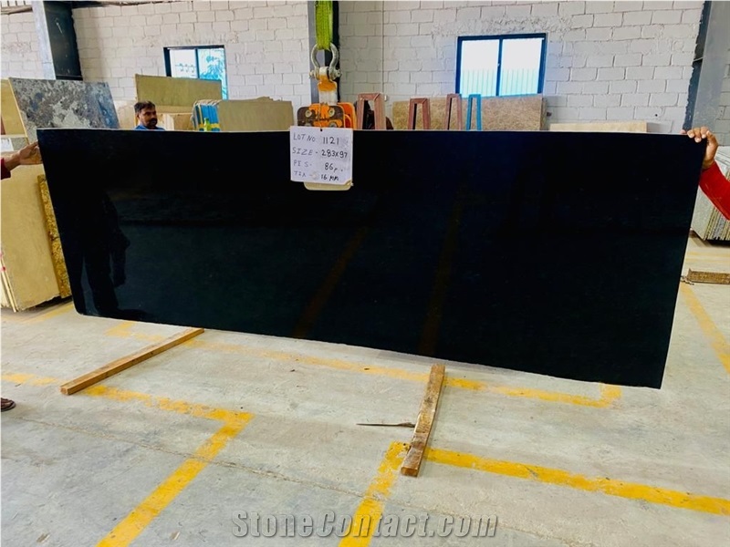 R Black Granite Slabs