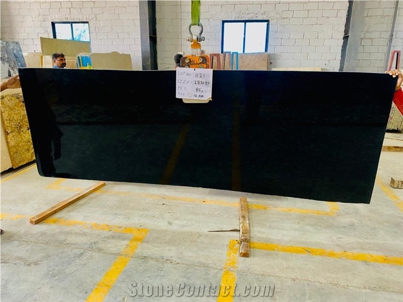 R Black Granite Slabs