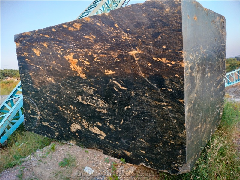 Titanium Gold Granite Blocks