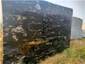 Titanium Gold Granite Blocks
