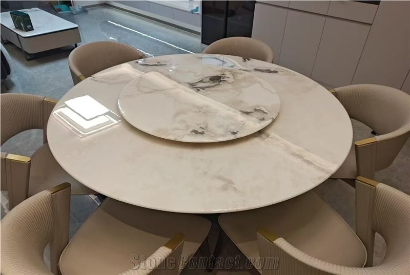 Luxury Oyster White Marble Slab Tiles
