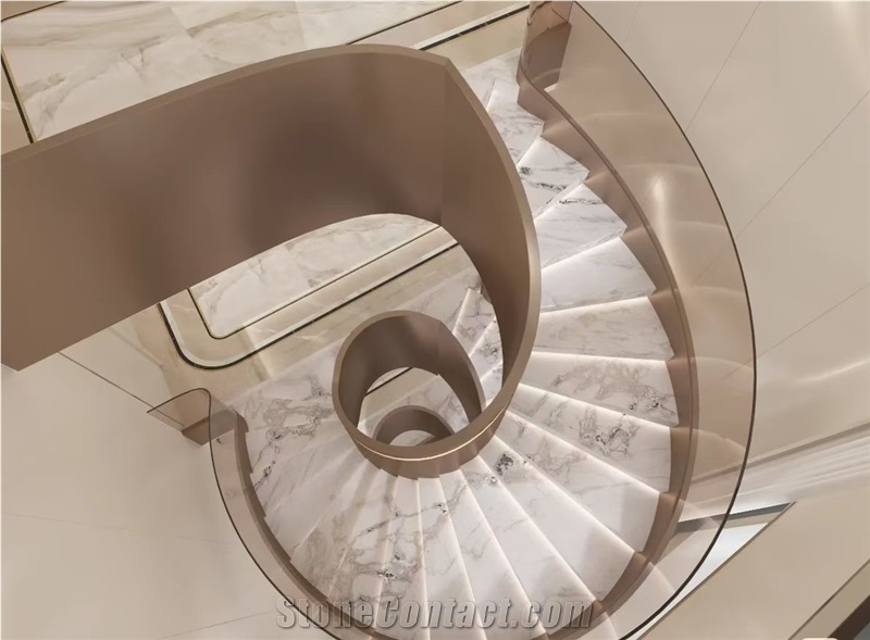 Luxury Oyster White Marble Slab Tiles