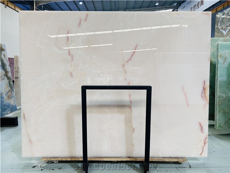 Natural White Onyx Stone Polished Slab Slabs