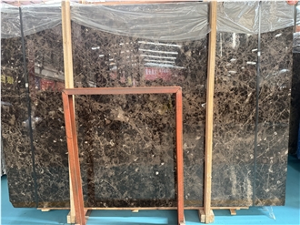 Spanish Dark Emprador Brown Cheap Marble Tiles For Floor