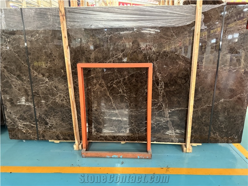 Spanish Dark Emprador Brown Cheap Marble Tiles For Floor