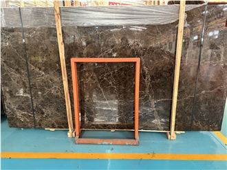 Spanish Dark Emprador Brown Cheap Marble Tiles For Floor
