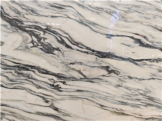 Bianco Covelano Marble Slabs For  Kitchen Countertops