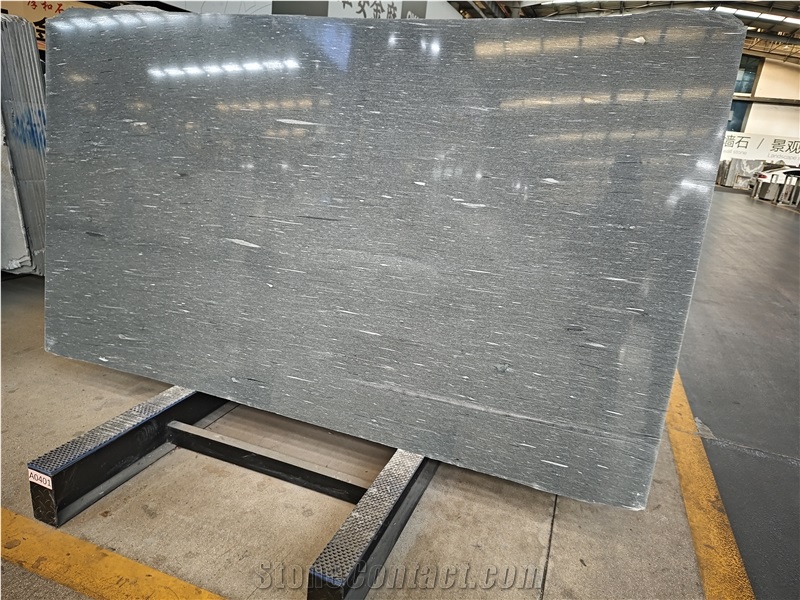 Black Silk Granite Slabs 20Mm Polished Surface
