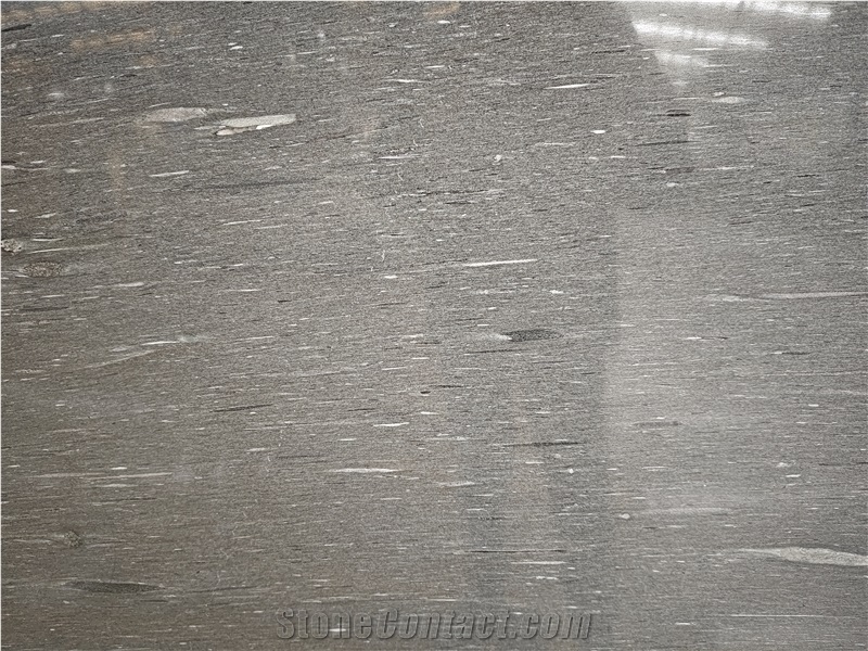 Black Silk Granite Slabs 20Mm Polished Surface