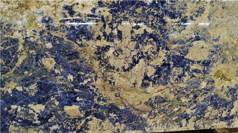 Bolivia Blue Sodalite Slabs Polished Surface 20MM