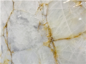 Cristallo Extra White Quartzite Polished Slabs