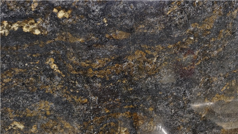 Galassia Gold Granite Slabs For Bathroom Flooring