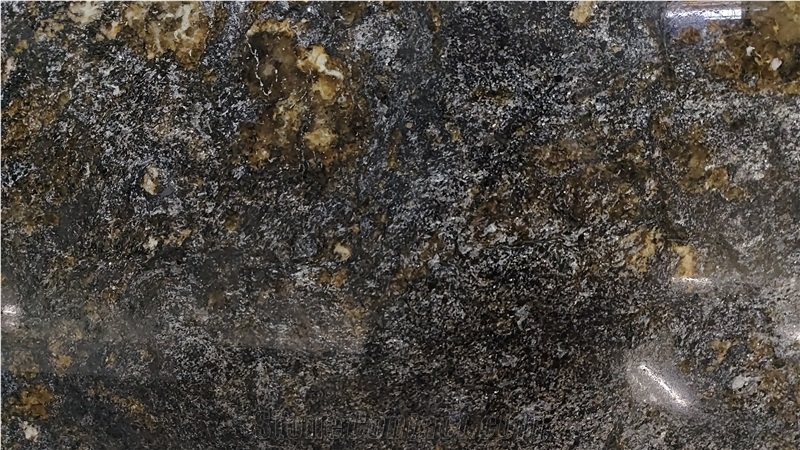 Galassia Gold Granite Slabs For Bathroom Flooring