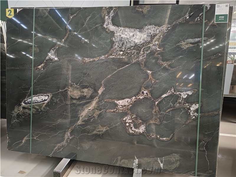 Isola Verde Marble Slabs For Kitchen Countertops