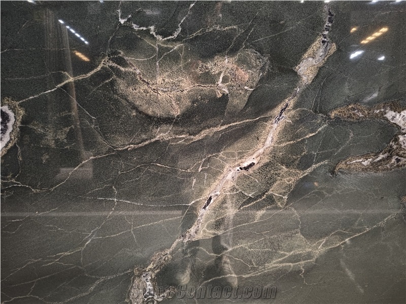 Isola Verde Marble Slabs For Kitchen Countertops