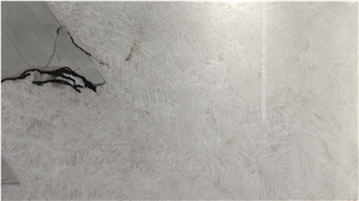 Laguna Crystal Quartzite Slabs For Accent Wall Decor