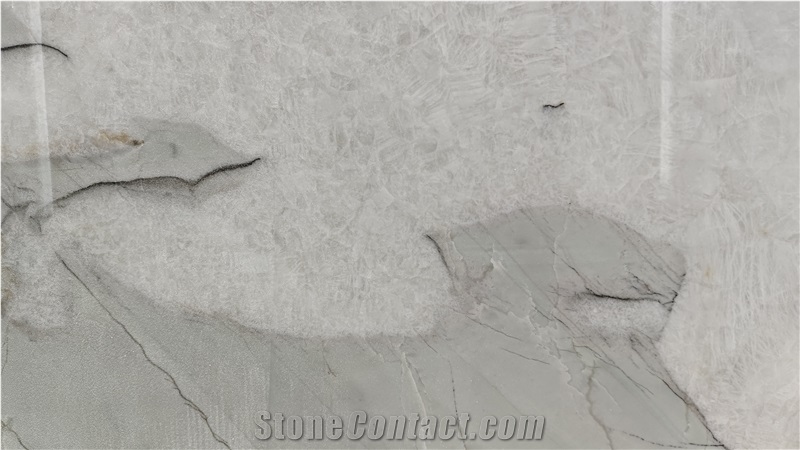 Laguna Crystal Quartzite Slabs For Accent Wall Decor