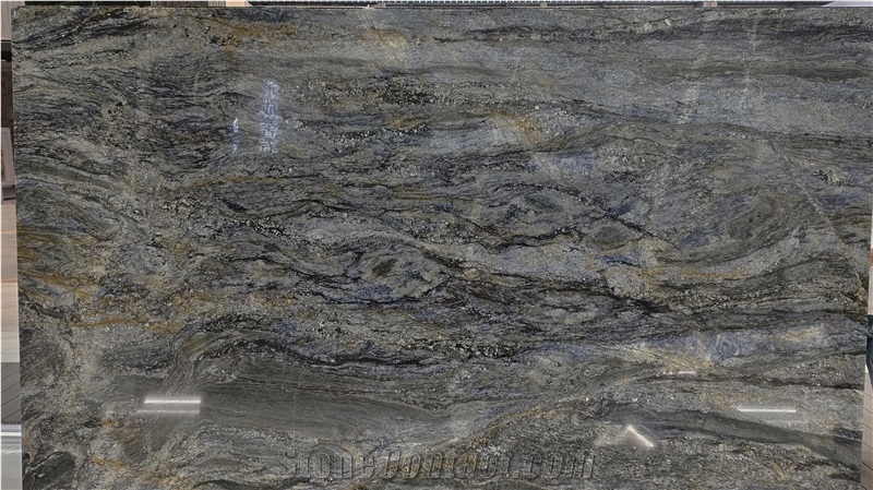Nero Picasso Granite Slabs Polished Surface