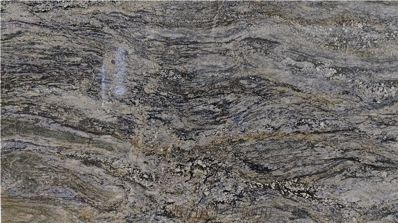 Nero Picasso Granite Slabs Polished Surface