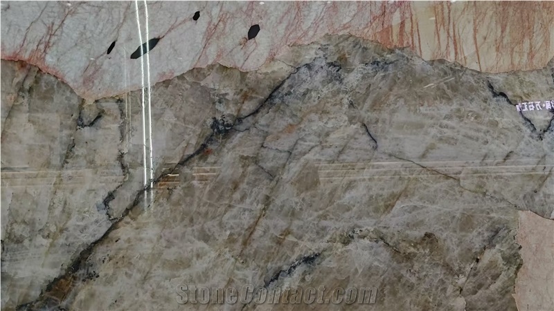 Pandora White Granite Slabs Polished Surface 20MM