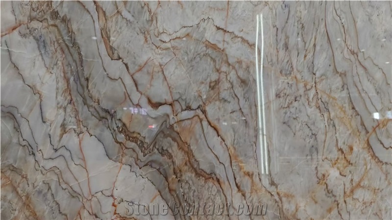 Pandora White Granite Slabs Polished Surface 20MM