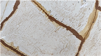 Stone Wood Quartzite Slabs For Feature Wall Living Room