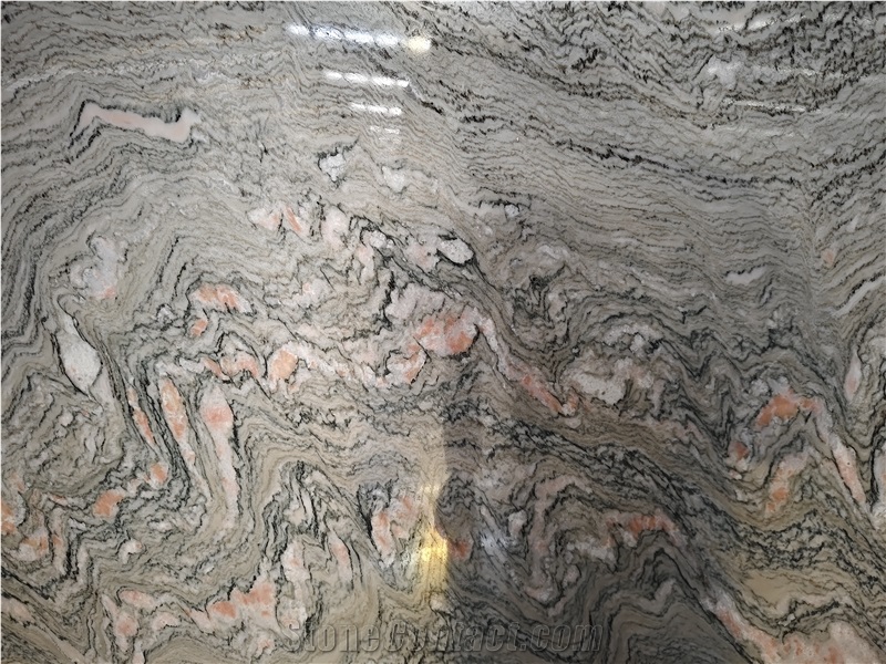 Water Cloudy Grey Marble Slabs For Flooring Decor