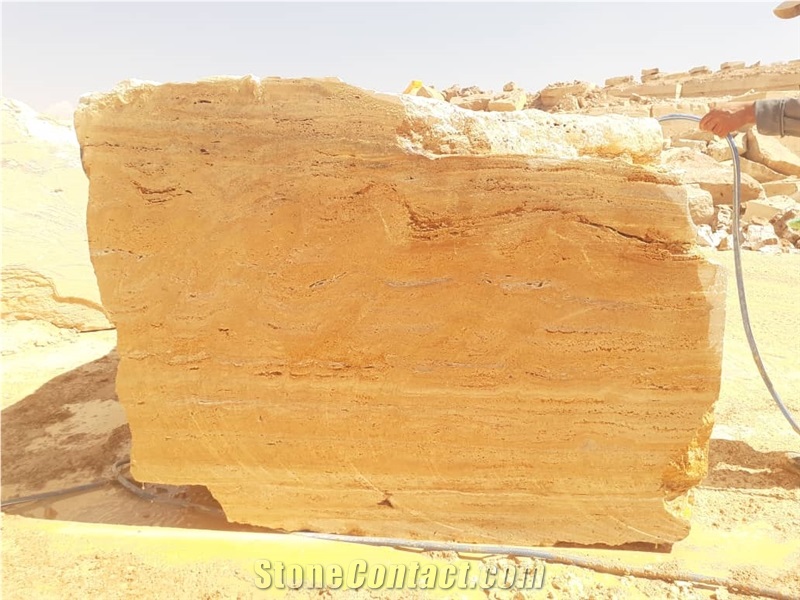 Yellow Travertine Blocks (T106)
