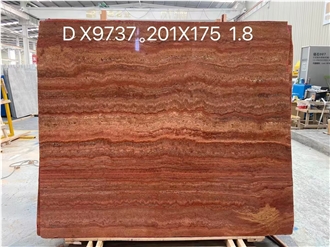 Iran Red Travertine Slabs Iran Red Travertine Slabs