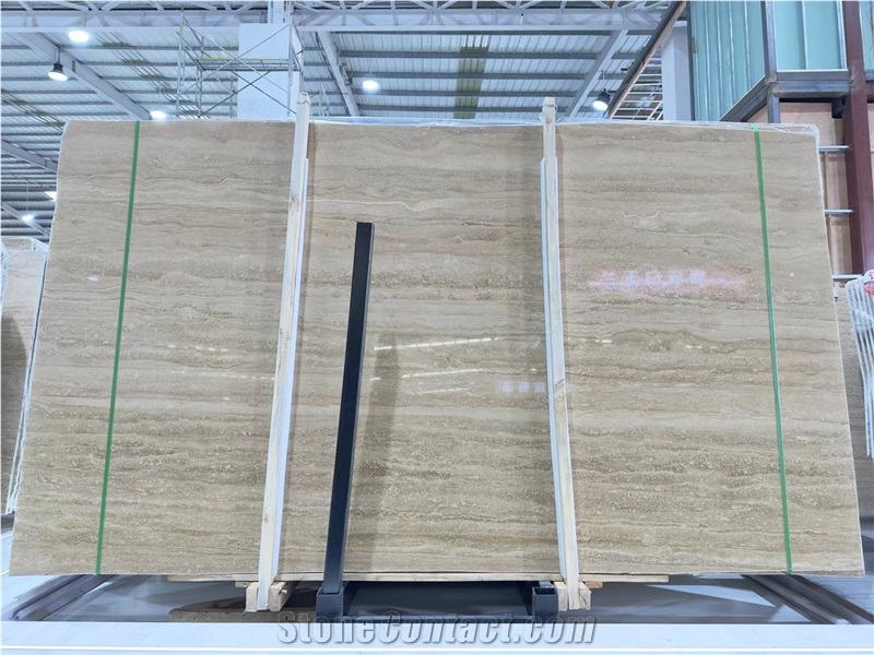 Travertino Romano Bianco  Travertine Slabs