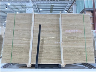 Travertino Romano Bianco  Travertine Slabs