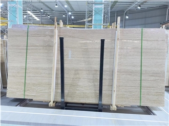 Travertino Romano Bianco  Travertine Slabs