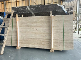 Travertino Romano Bianco  Travertine Slabs