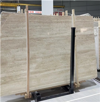 Travertino Romano Bianco  Travertine Slabs