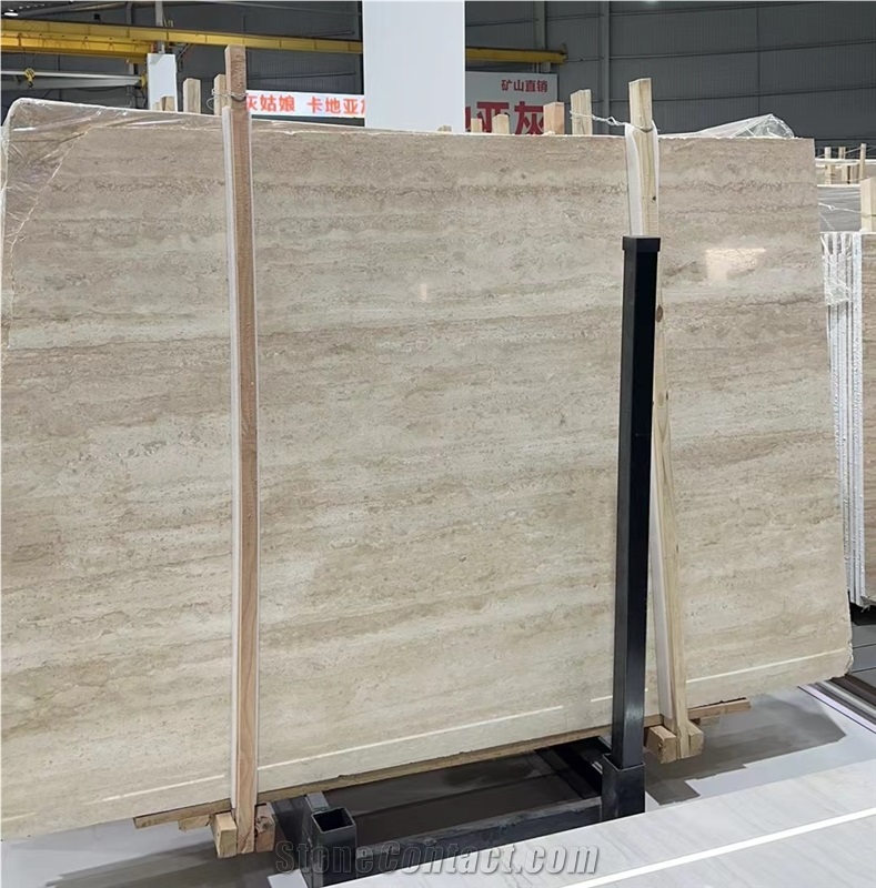 Travertino Romano Bianco  Travertine Slabs
