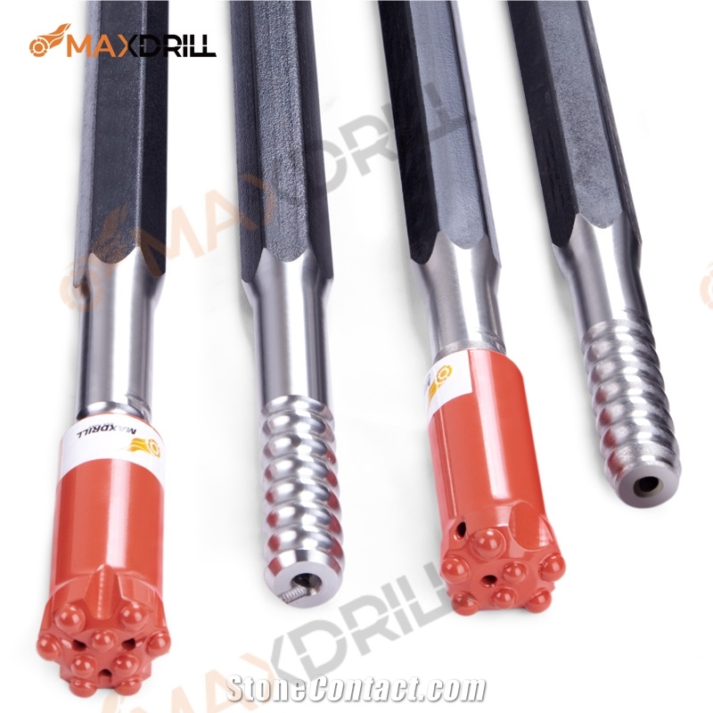 Maxdrill T38 H35 R32 Hexagonal Drifter Drill Rods